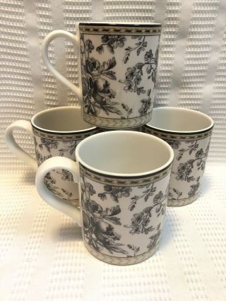 2001 Royal Doulton Studio “provence” Tea/coffee Mug Set (qty.  4)