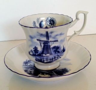Ter Steege Bv Delft Blauw Handdecorated In Holland Small Tea Cup And Saucer