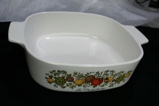 Corning Ware Spice Of Life " La Marjolaine " 2qt Casserole Dish With Glass Lid