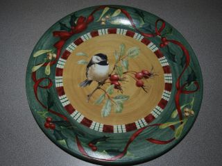 Lenox Winter Greetings Everyday - Dinner Plate 10 3/4 " - Chickadee - Nwt