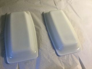 2 Vintage Pyrex Butterfly Gold Butter Dishes With Lids 4