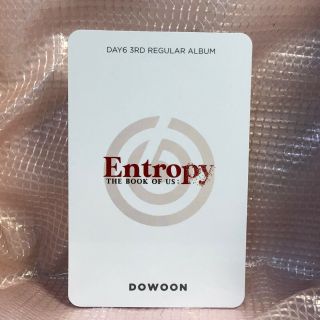 DoWoon Official Photocard Day6 3rd Regular Album Entropy The Book of us Kpop B 2