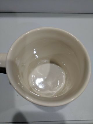 Vintage McCoy Pottery Coffee Tea Cup Mug Cream Pink Blue Stripe 5