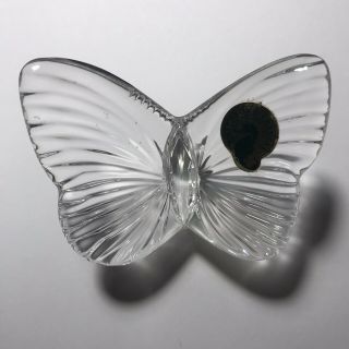 Vintage Waterford Crystal Butterfly Paperweight Figurine