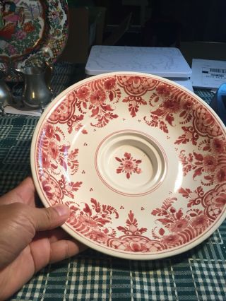 Vintage Delft Circular Porcelain Dish Delftware Netherlands Holland