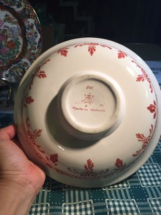 Vintage Delft Circular Porcelain Dish Delftware Netherlands Holland 2