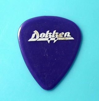 Dokken // Jeff Pilson Tour Guitar Pick // Purple Gloss Dio Foreigner T&n
