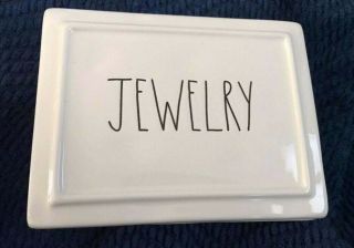 Rae Dunn Jewelry Jewelry Box Ceramic Dresser Vanity Trinket Ll