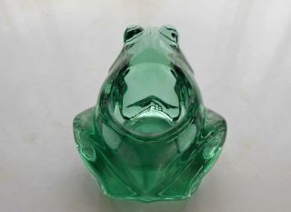 Indiana Glass Green Frog Votive Candle Holder 4