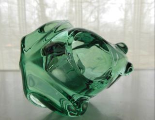 Indiana Glass Green Frog Votive Candle Holder 5