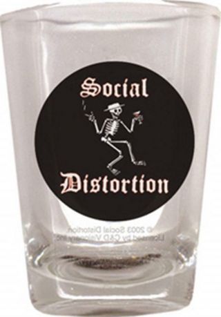 Social Distortion Shot Glass Cool Rock Band Punk