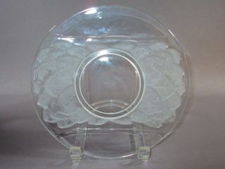 Verlys Art Deco Frosted Glass Plate