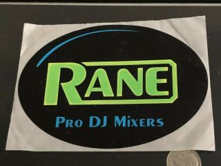 Vintage & Rare Rane Pro Dj Mixers Sticker Decal Oval
