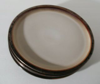 Home Set 4 Thira Cream Stoneware Dinner Plates 10 3/4 " Brown Metallic Target