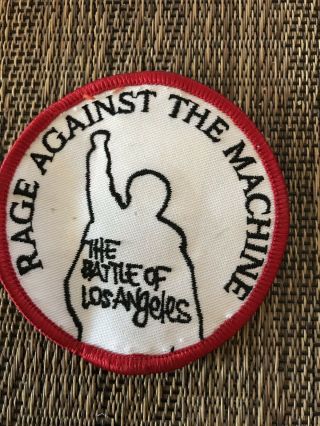 Rage Against The Machine The Battle Is Los Angeles Patch.  Red And White