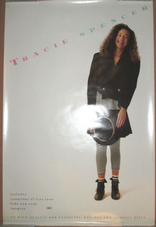 Tracie Spencer 1988 Capitol Promotional Poster,  24x36,  Ex
