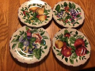 Sakura Oneida Sonoma Excell Stoneware China Salad Plates (4) Bowls Multi