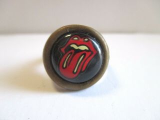 Vintage Rolling Stones Gumball Vending Premium Ring Nos 1970 
