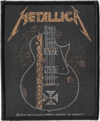 Official Licensed Merch Woven Sew - On Patch Metal Rock Metallica Hetfield Guitar