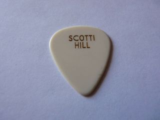 Scotti Hill Skid Row Gold On White Vintage Concert Tour Issued Guitar Pick
