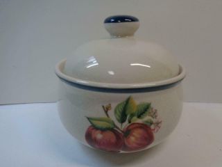 Casuals By China Pearl Apple Blossom Sugar Bowl With Lid