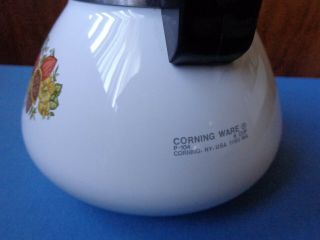 Corning Ware Spice of Life Le The ' 6 Cup Coffee Tea Pot P - 104 w/lid NOS 3