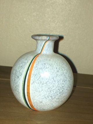 Kosta Boda White Bottle Bud Vase,  by Bertil Vallien Rainbow Series. 2