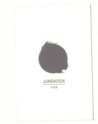 BTS (Bangtan Boys) BT21 WINGS Tour Concert in Seoul Mini Photo Card - JUNGKOOK 1/8 2