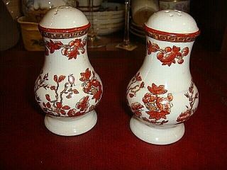 Spode Indian Tree Salt And Pepper Shakers