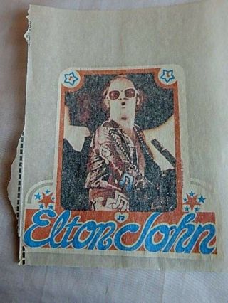 Nos Vintage Deadstock Elton John Iron On Transfer 1970 Rock Star Music Collector