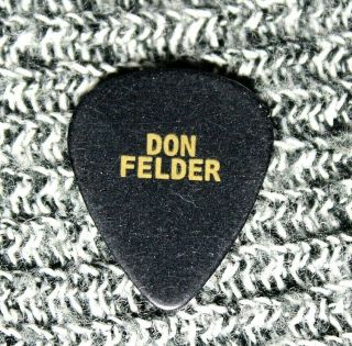 The Eagles // Don Felder Custom Tour Guitar Pick // Black/gold Heaven & Hell