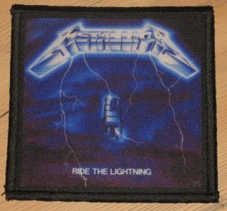 Metallica " Ride The Lightning " Silk Screen Patch
