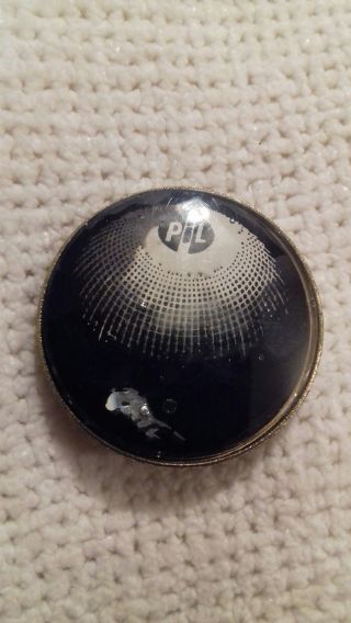 P.  I.  L Vintage Punk Plasmatic Rare Pin Badge