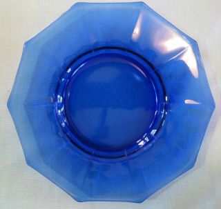 Cambridge Decagon Royal Blue Luncheon Plate (s)