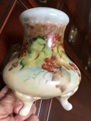 Gorgeous Vintage Hand Painted German Porcelain Sugar Shaker Signed