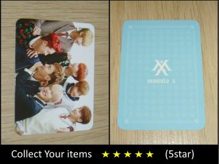 Monsta X 2nd Mini Album Rush Secret Skyblue Group Official Photo Card