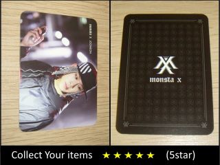 Monsta X 1st Mini Album Debut Trespass Black Jooheon Official Photo Card