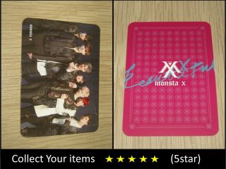 Monsta X 1st Album The Clan Final Red Group Official Photo Card