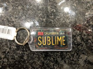 1999 Sublime Skunk Records Vintage Hard Plastic Keychain
