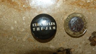 Vintage 1970s/80s 25 Mm The Jam Badge Paul Weller Mods Badge Pin No 33