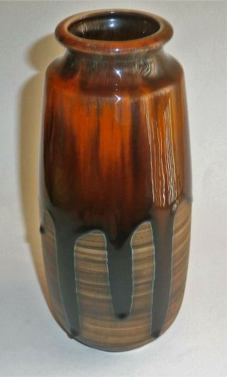 Vintage Mid Century Mod Canada Beauce Beauceware Thick Drip Glaze Pottery Vase