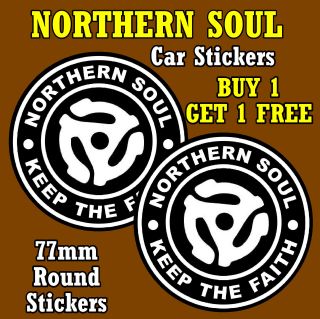 Northern Soul Ktf Fun Novelty Car / Window Inside Sticker,  1 / / Gifts