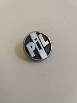 Public Image Limited Pil Metal Tour Badge Sex Pistols Lydon