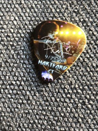 KISS Tour Guitar Pick LIVE Icon Tommy Thayer Rock Band 9/23/12 Connecticut Rare 2
