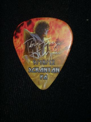 KISS Tour Guitar Pick LIVE Icon Tommy Thayer Rock Band 9/23/12 Connecticut Rare 4