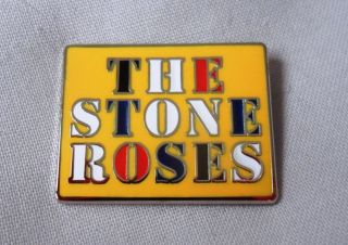 The Stone Roses Enamel Badge.  Ian Brown,  Primal Scream,  Oasis,  Madchester,