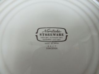 Vtg Noritake Stoneware Dinner Plate Sorcerer Pattern 8620 Blue 10 1/4 