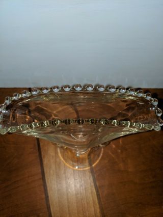 Vintage Imperial Glass Co.  Candlewick Fan Vase with Double Handles 2