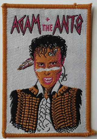Adam And The Ants Vintage Woven Patch Adam Ant Punk Rock Goth Wave Pop 2