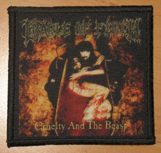 Cradle Of Filth " Cruelty And The Beast " Silk Screen Patch